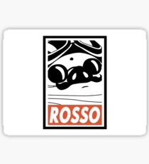 Rosso Cube Sticker