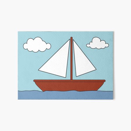 Simpsons boat picture Art Board Print