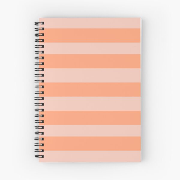 Item preview, Orange Cantaloupe and Blush Pink Colors in Horizontal Stripes designed and sold by NECHSTORE.