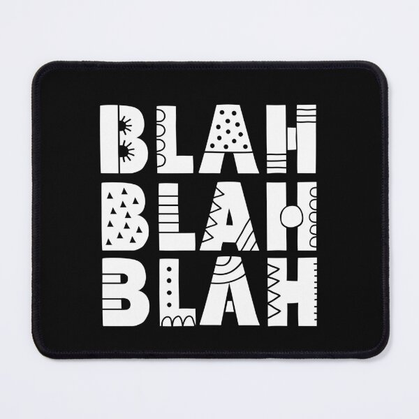 Item preview, White Blah Blah Blah designed and sold by Glynnis Owen.
