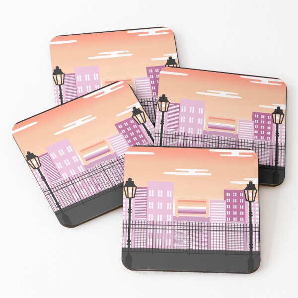Item preview, Pride Cityscape (LESBIAN FLAG) designed and sold by Kari-The-Espeon.