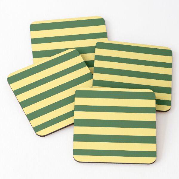 Item preview, Summer Yellow and Green Colors in Horizontal Stripes designed and sold by NECHSTORE.