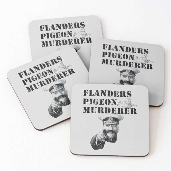 Item preview, Flanders Pigeon Murderer - Vintage Worn Design designed and sold by risible.