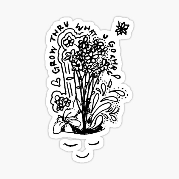 "growth mindset" Sticker by nataliacastro Redbubble