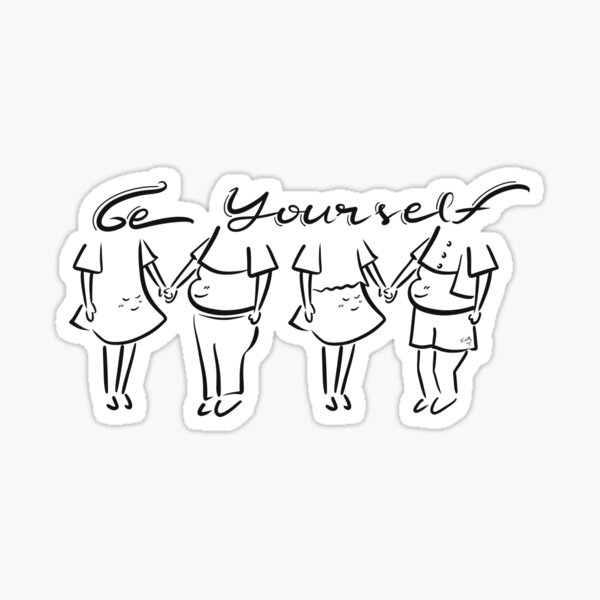 be Yourself Sticker