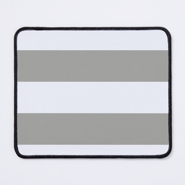 Item preview, Alabaster White and Silver Colors in Horizontal Stripes designed and sold by NECHSTORE.