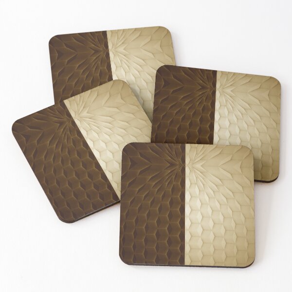 Item preview, This way to coffee and cream Geometric Tiles  designed and sold by SpArtk.