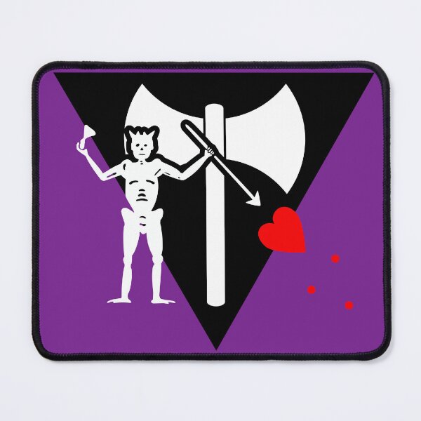 Artikelvorschau, Lesbische Flagge von Blackbeard (Labrys-Version) entworfen und verkauft von Harley Craig.