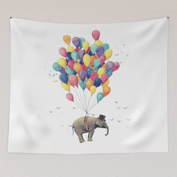 Item preview, Flying Elephant designed and sold by RebekahLanden.