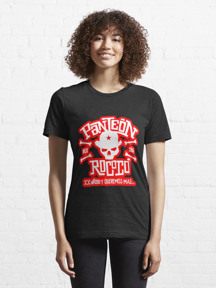 PANTEON ROCOCO CALAVERA ROCK EN ESPAÑOL PLAYERA NEGRA / BLACK T-SHIRT *