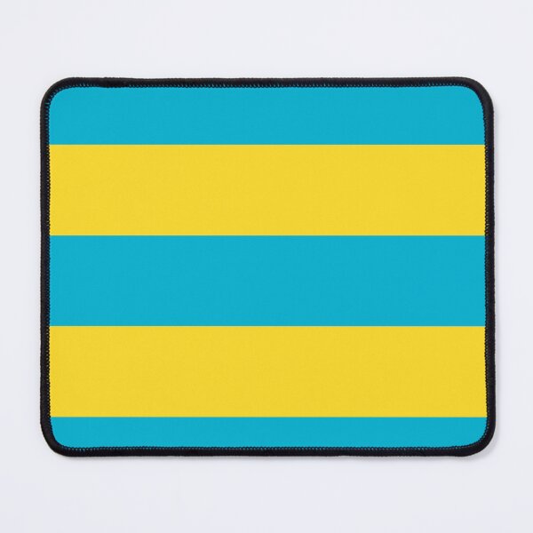 Item preview, Vibrant Yellow and Blue Atoll Colors in Horizontal Stripes designed and sold by NECHSTORE.