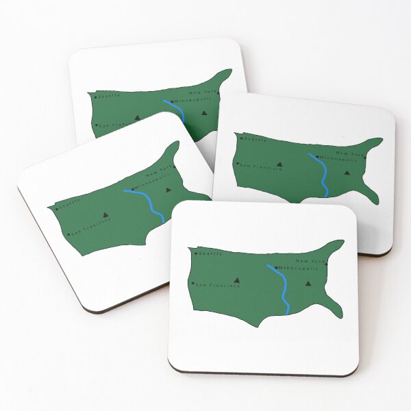 Item preview, Funny Passive Aggressive Map of the United States designed and sold by Minnesnowta.