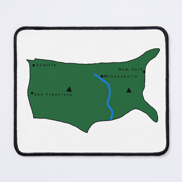Item preview, Funny Passive Aggressive Map of the United States designed and sold by Minnesnowta.