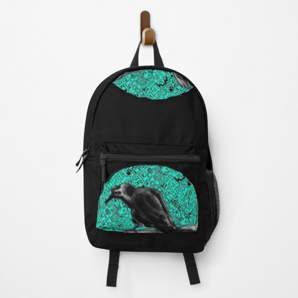 Item preview, cyber raven - teal designed and sold by cam-graphics.