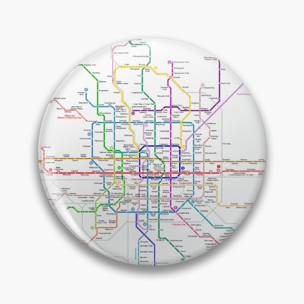 Item preview, Beijing China Subway Metro Train Map designed and sold by KALEIDOSCOPE UK.