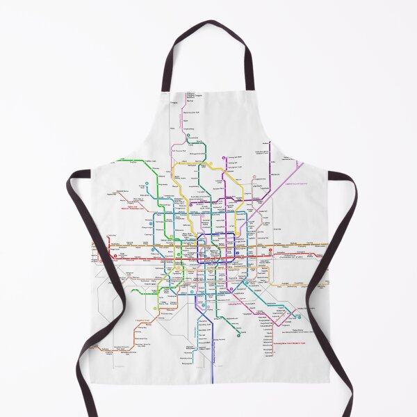 Item preview, Beijing China Subway Metro Train Map designed and sold by KALEIDOSCOPE UK.