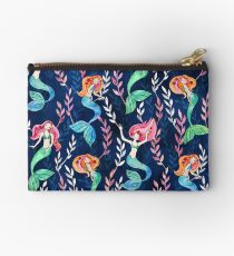 Merry Mermaids in Watercolor Studio Pouch
