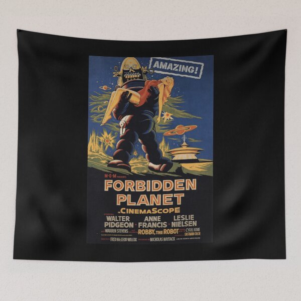 Item preview, Forbidden Planet, 1956 Movie, Poster Artwork, Vintage Posters, Tshirts, Prints, Bags, Men, Women, Ki designed and sold by poppenmimozo.