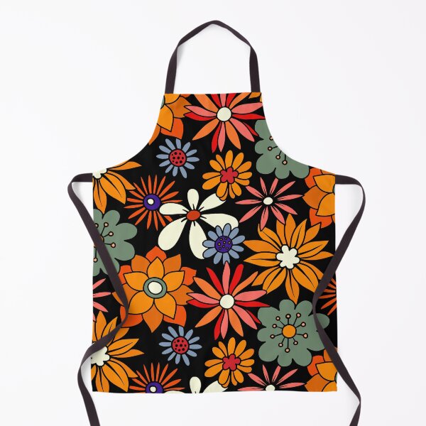 Item preview, Retro 1960's Orange And Yellow Floral Pattern designed and sold by DEC02.
