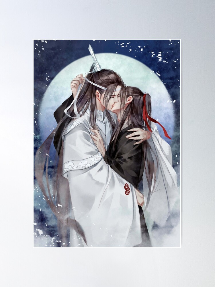 Anime, Mo Dao Zu Shi, Kiss, Lan Wangji, Lan Zhan, Wei Wuxian, Wei Ying, HD  wallpaper