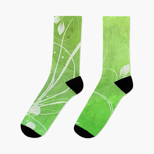 Item preview, Abstract Floral Art Lime White  designed and sold by Tshirtstory.