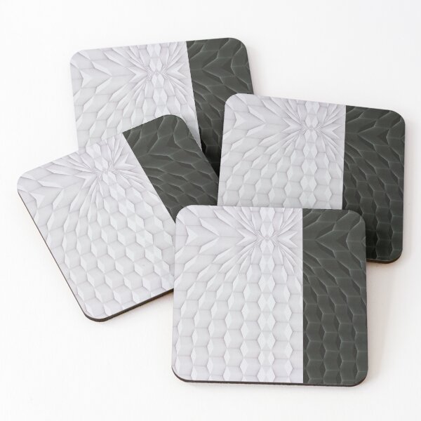 Item preview, This way to White and Black Asymmetric tile design  designed and sold by SpArtk.