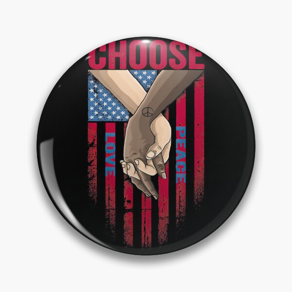 Item preview, Choose Love and Peace no racism Buffalo City designed and sold by RosalindaRojas.