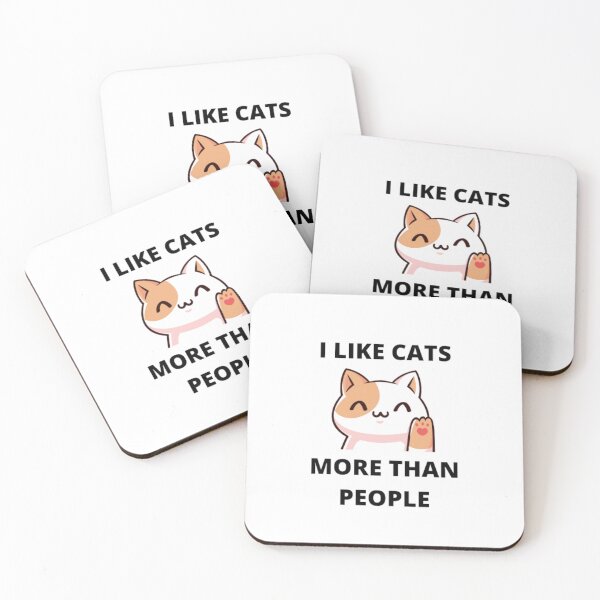 Item preview, I like cats more than people-cat lover-pet-cat mom-cat dad-i love cats designed and sold by PacePoint.