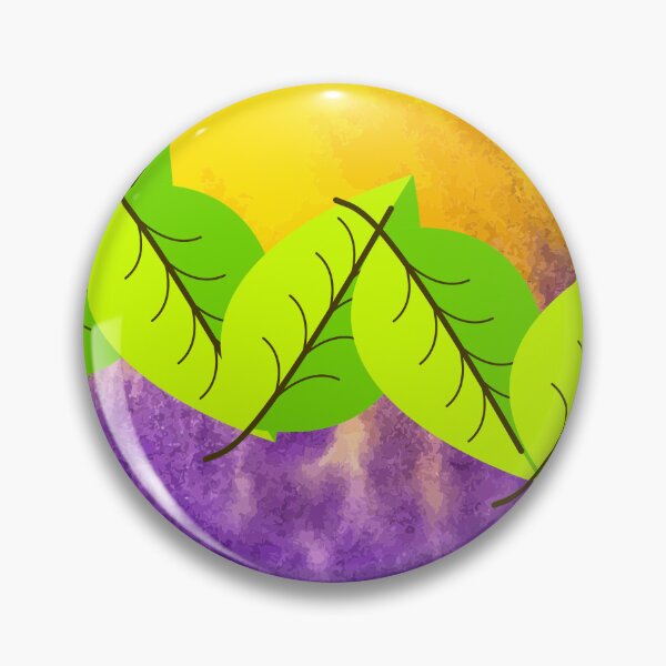 Item preview, circle & leaves ,yellow purple background designed and sold by time-to-relax.