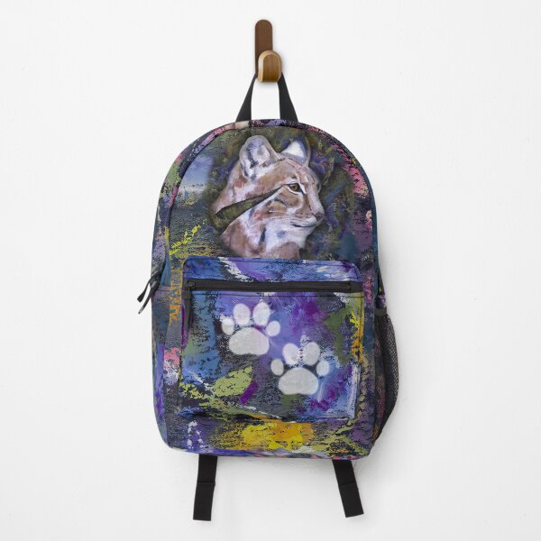 Item preview, wild cat bobcat in spring designed and sold by AitmaneART.
