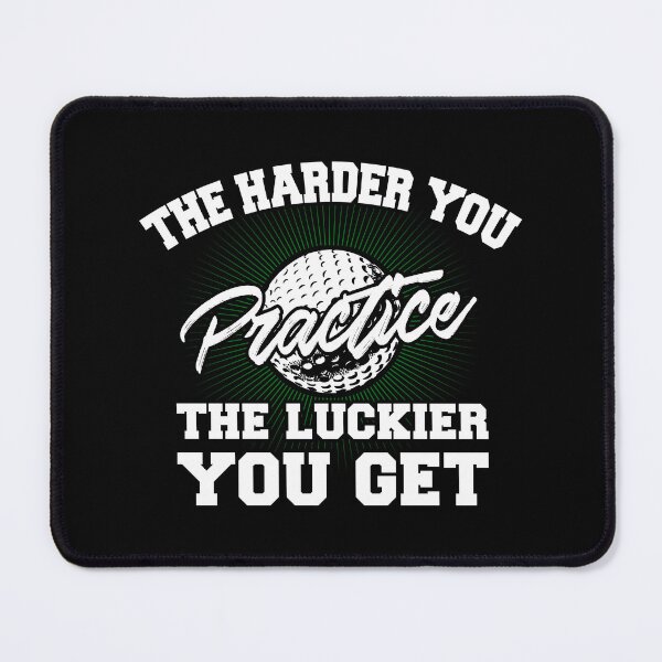 Item preview, Golf Shirt Harder You Practice The Luckier You Get Gift Tee designed and sold by haselshirt.
