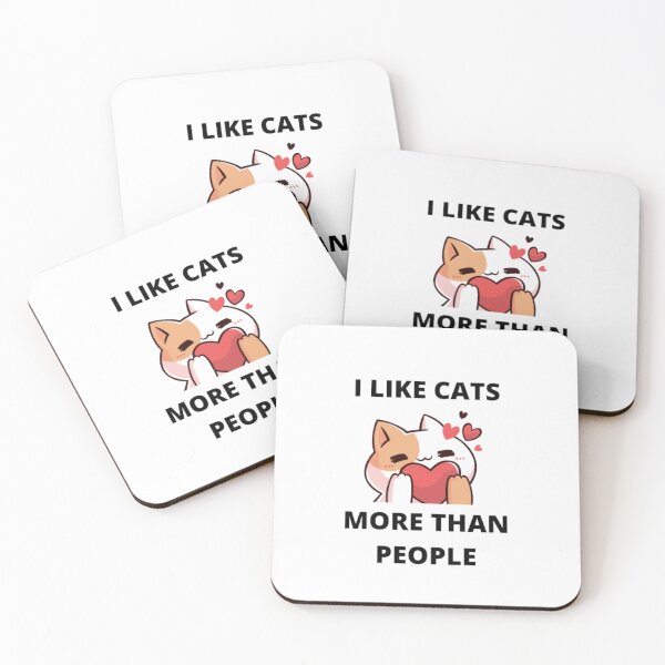 Item preview,  I like cats more than people-cat lover-pet-cat mom-cat dad-i love cats designed and sold by PacePoint.