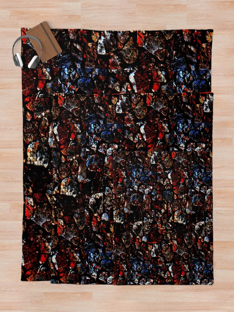 Thumbnail 5 of 6, Throw Blanket, Stone Color effect - Stone Color Pattern designed and sold by AnLeDesign.