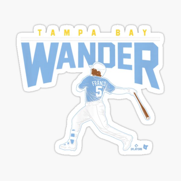 Tampa Bay Rays: Wander Franco 2021 - MLB Removable Adhesive Wall Decal Giant Athlete +2 Wall Decals 26W x 51H