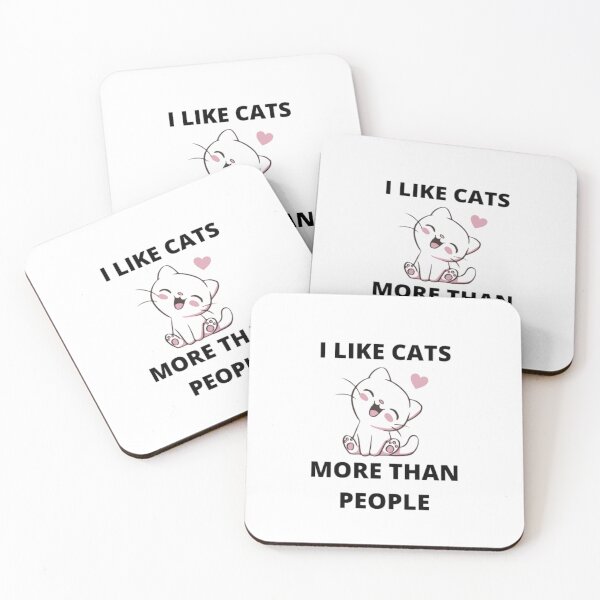 Item preview,  like cats more than people-cat lover-pet-cat mom-cat dad-i love cats designed and sold by PacePoint.