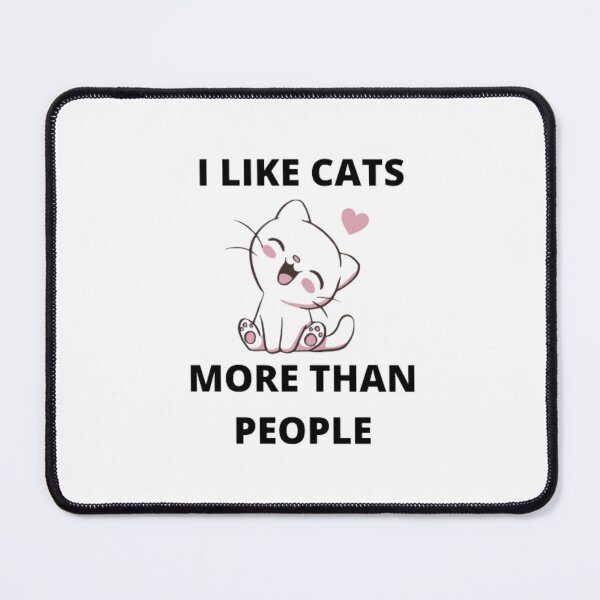 Item preview,  like cats more than people-cat lover-pet-cat mom-cat dad-i love cats designed and sold by PacePoint.
