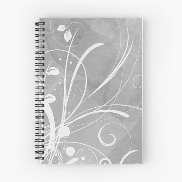 Item preview, Abstract Floral Art Grey white designed and sold by Tshirtstory.