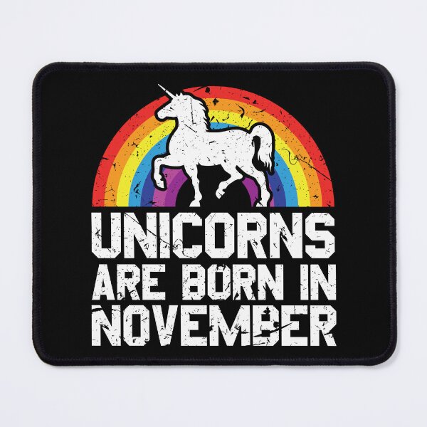 Item preview, Unicorns Are Born In November Shirt Birthday Month Gift Tee designed and sold by haselshirt.
