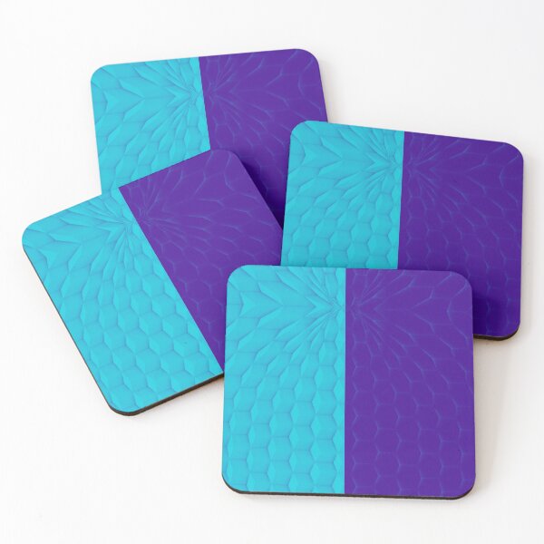 Item preview, This way to Teal and Purple  Half Retro tiles geometric design  designed and sold by SpArtk.