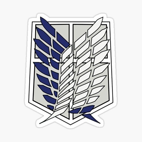 VINYL STICKER RATED TO LAST 6 YEARS OUTSIDE! "ATTACK ON TITAN SCOUT REGIMENT" 