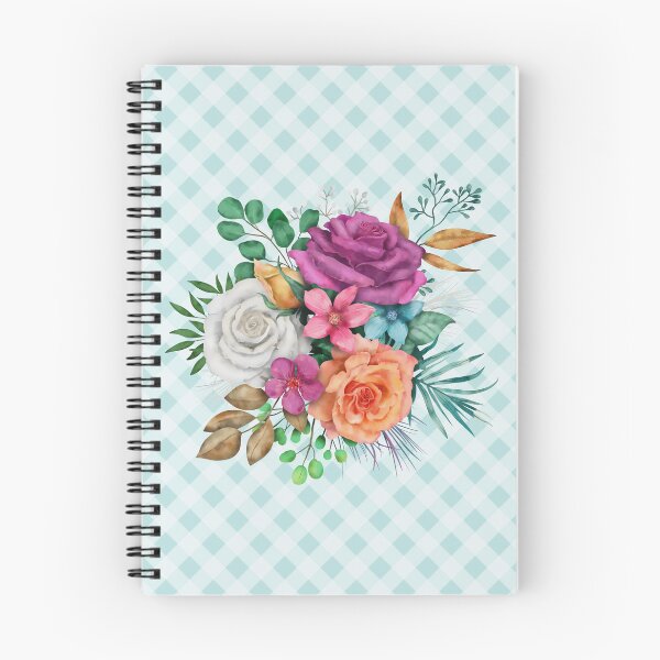 Item preview, Pretty vintage rose bouquet and gingham, cottagecore aesthetic collection 2 of 3 designed and sold by Orianah.