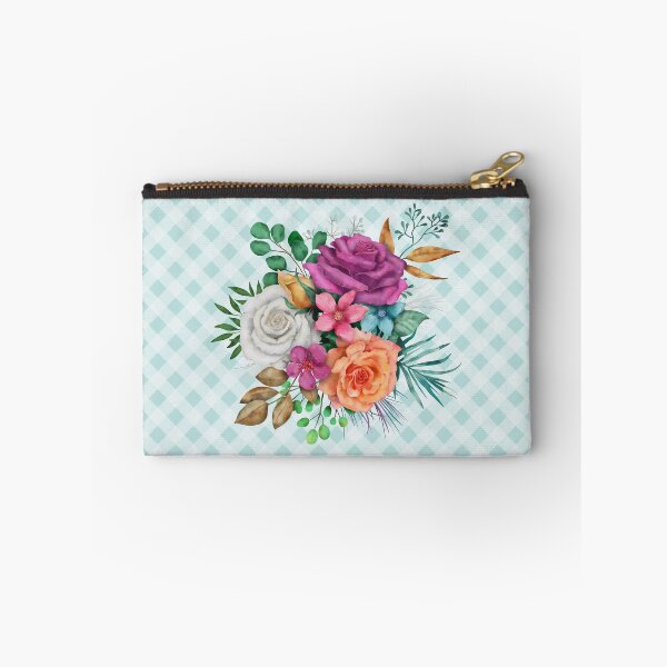 Item preview, Pretty vintage rose bouquet and gingham, cottagecore aesthetic collection 2 of 3 designed and sold by Orianah.