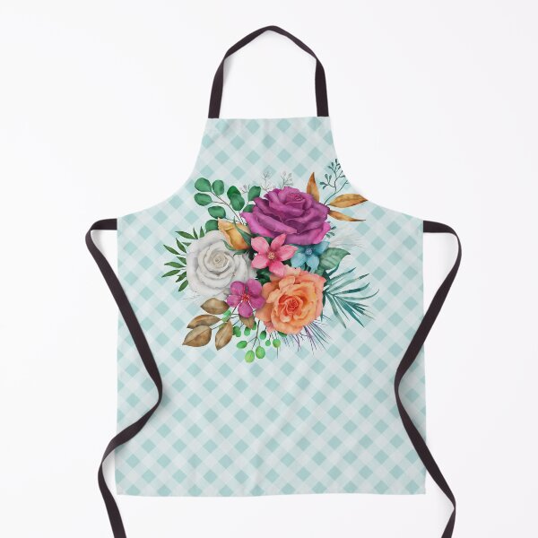 Item preview, Pretty vintage rose bouquet and gingham, cottagecore aesthetic collection 2 of 3 designed and sold by Orianah.