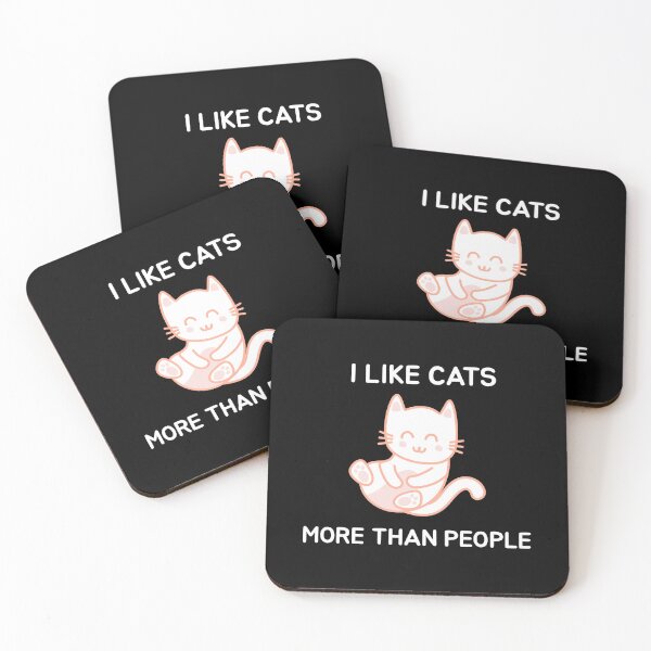 Item preview,  I like cats more than people-cat lover-pet-cat mom-cat dad-i love cats designed and sold by PacePoint.