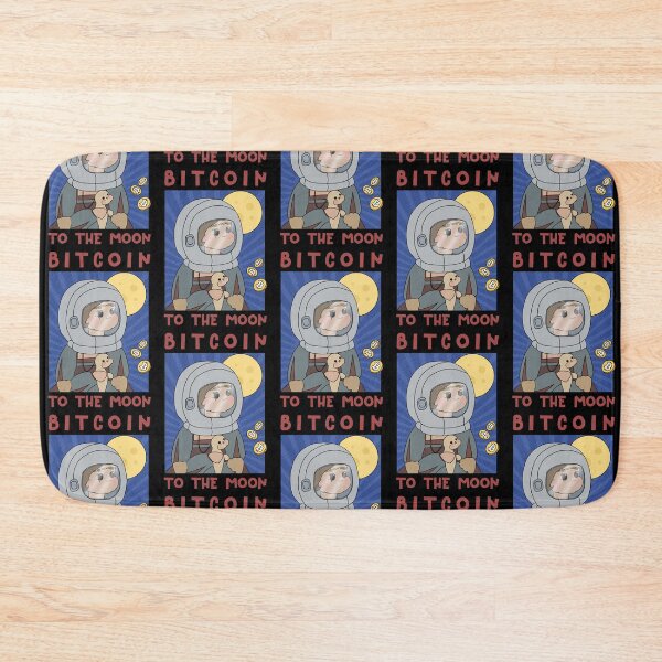 Item preview, The Lady with an Ermin Crypto Bitcoin To The Moon Astronaut designed and sold by Annisa Yuwanda.