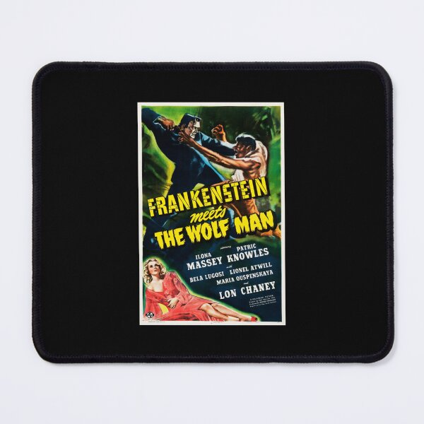 Item preview, FRANKENSTEIN MEETS WOLFMAN Cult Horror Film Vintage Movie Classic  designed and sold by poppenmimozo.