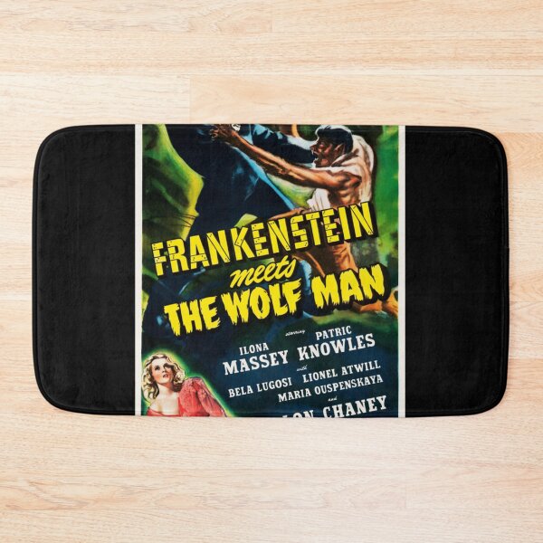 Item preview, FRANKENSTEIN MEETS WOLFMAN Cult Horror Film Vintage Movie Classic  designed and sold by poppenmimozo.