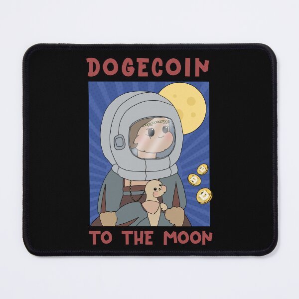 Item preview, The Lady with an Ermin Crypto Dogecoin To The Moon Astronaut designed and sold by Annisa Yuwanda.