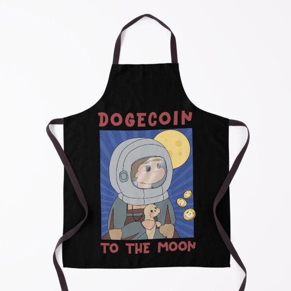 Item preview, The Lady with an Ermin Crypto Dogecoin To The Moon Astronaut designed and sold by Annisa Yuwanda.