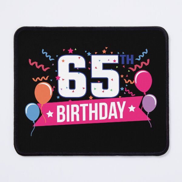 Item preview, 65th Birthday Party Balloons Banner Gift Idea designed and sold by haselshirt.